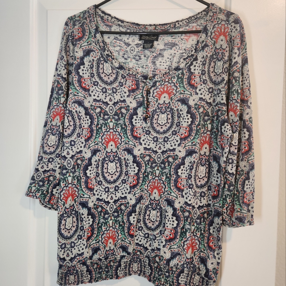 Lucky Brand blouse.  Size Large